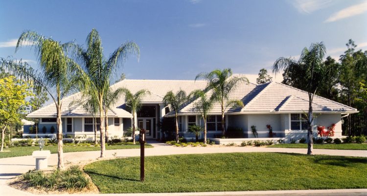 Luxury custom-built villa by J.F. Smith Building Contractors, Lee County FL