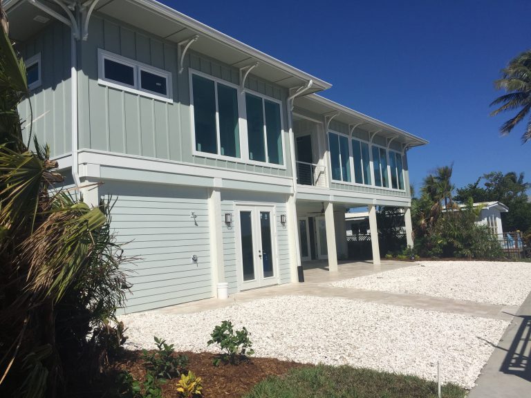 Custom-built beach house by J.F. Smith Building Contractors, Lee County FL