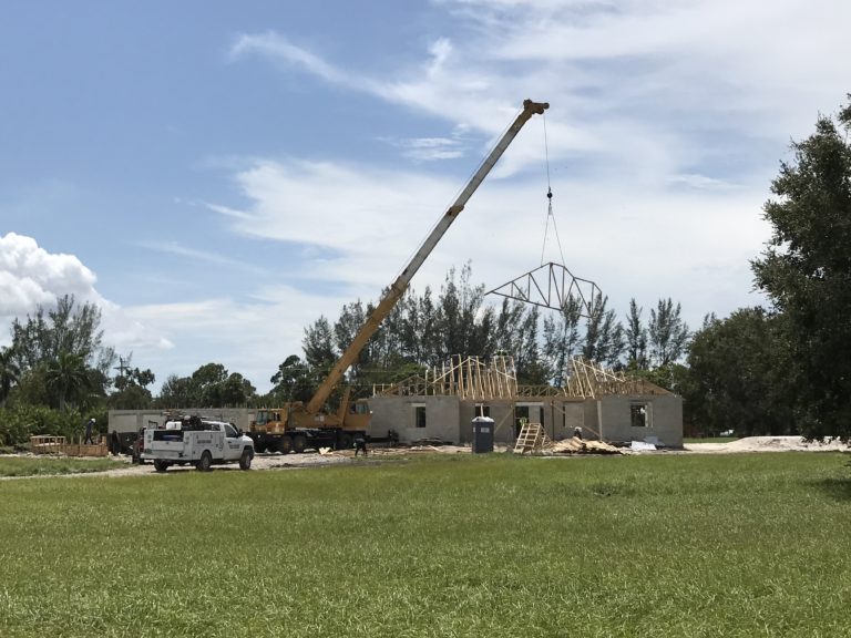 Custom roof construction by J.F. Smith Building Contractors, Lee County FL