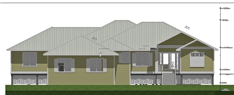 Front elevation of the custom Kuzma residence built by J.F. Smith Inc.