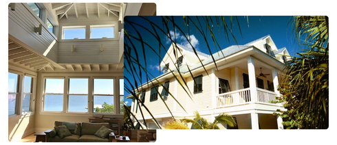 Old Florida style home built by J.F. Smith Building Contractors, Lee County FL