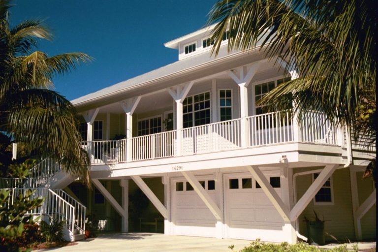 Classic Old Florida style home by J.F. Smith Building Contractors, Lee County FL