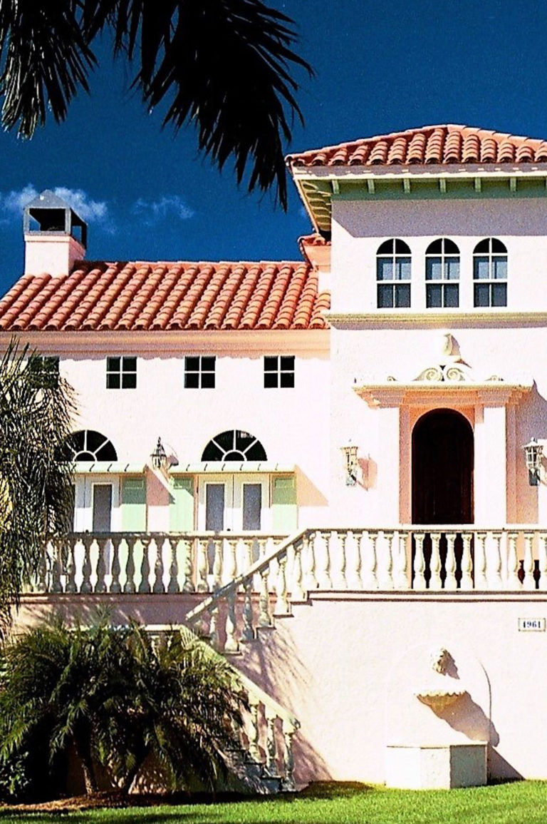 Spanish-arch style custom home by J.F. Smith Building Contractors, Lee County FL